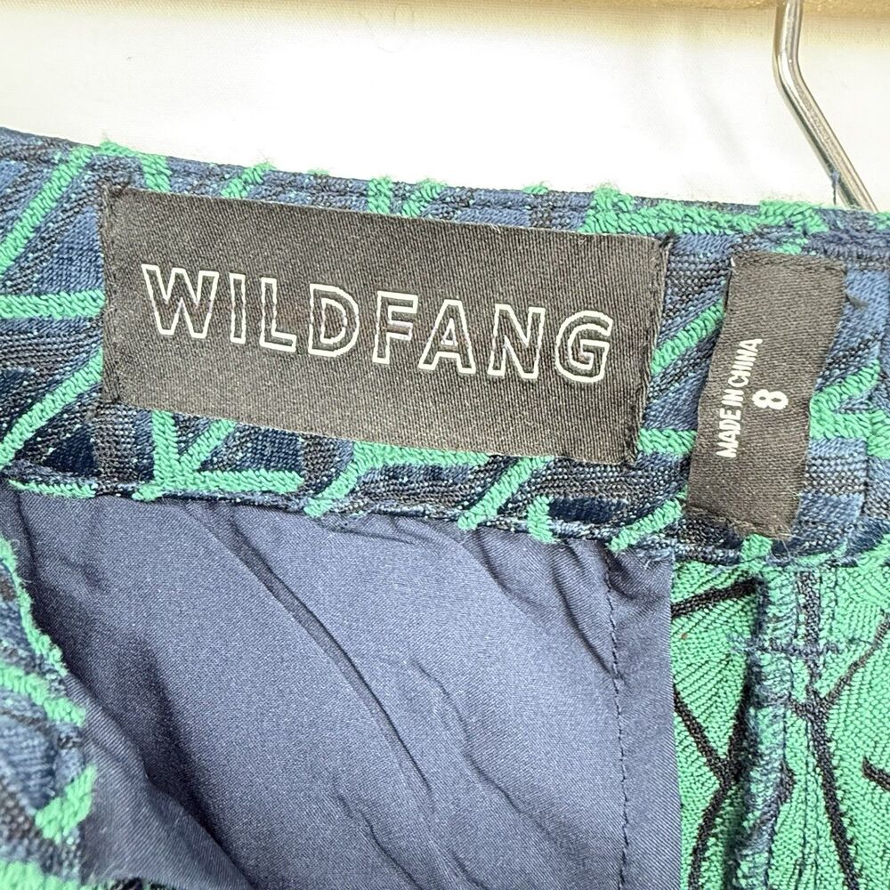 WILDFANG Women’s Slim Pant Green Multi Size 8 Empower Jacquard NWOT - Picture 8 of 16